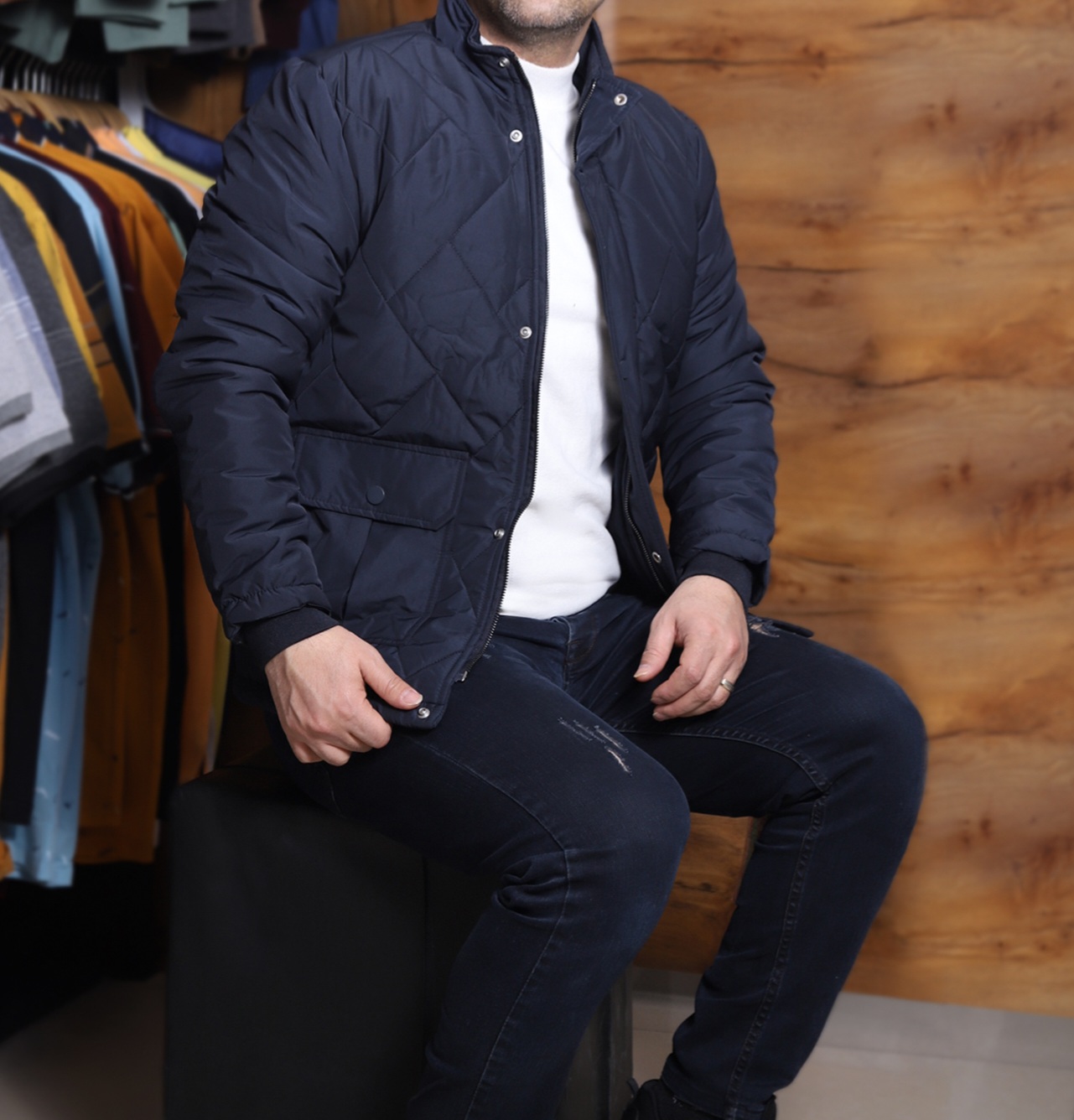 کاپشن نیم تنه وارداتی اورجینال مردانه زمستانی